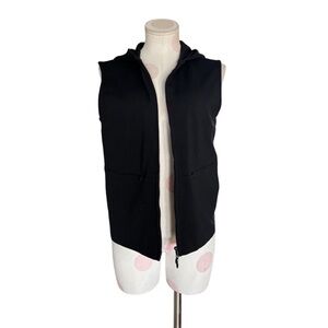 Casual black fisherman core zip up vest / medium